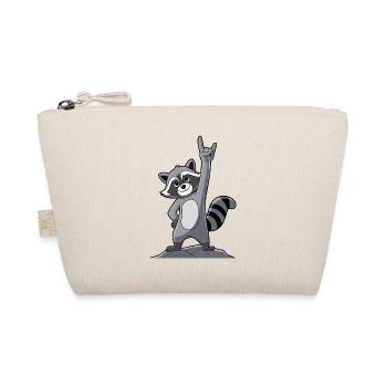 Rock On Raccoon avec des gestes cool - Trousse biologique - nature - Devant
