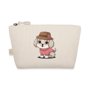 Chien mignon avec chapeau et pull - Trousse biologique - nature - Devant