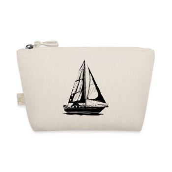 Sailboat Sketch - Organic Pouch - nature - Front