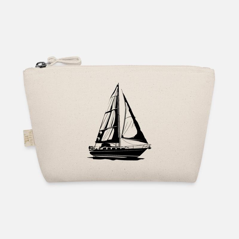 Segelboot Skizze Bio-Täschchen