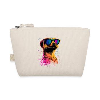 Erdmännchen Sonnenbrille Bunt Süßes Erdmännchen - Bio-Täschchen - Natur - Vorne