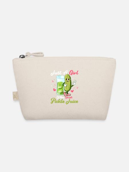 Juste une fille qui aime le jus de cornichon Fitness Vegan C - Trousse biologique - nature - Devant