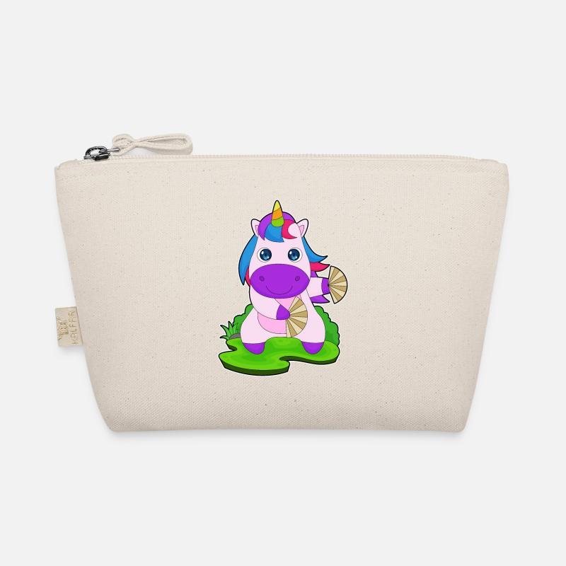 Unicorn Hand Fan Organic Pouch