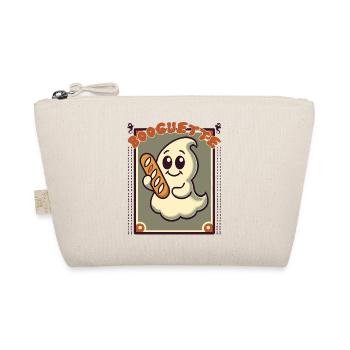Ghost with baguette for Booguette fans - Organic Pouch - nature - Front