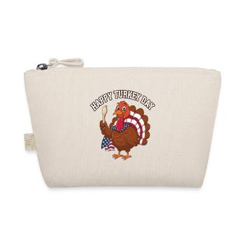 Lustiger Thanksgiving Truthahn - Bio-Täschchen - Natur - Vorne