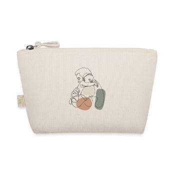 Père avec enfant, bébé - Trousse biologique - nature - Devant