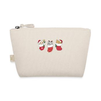 Chats mignons en chaussettes de Noël pour Noël - Trousse biologique - nature - Devant