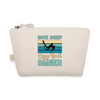 Spearfishing Dive Deep Come Back Fishing Lover - Organic Pouch - nature - Front