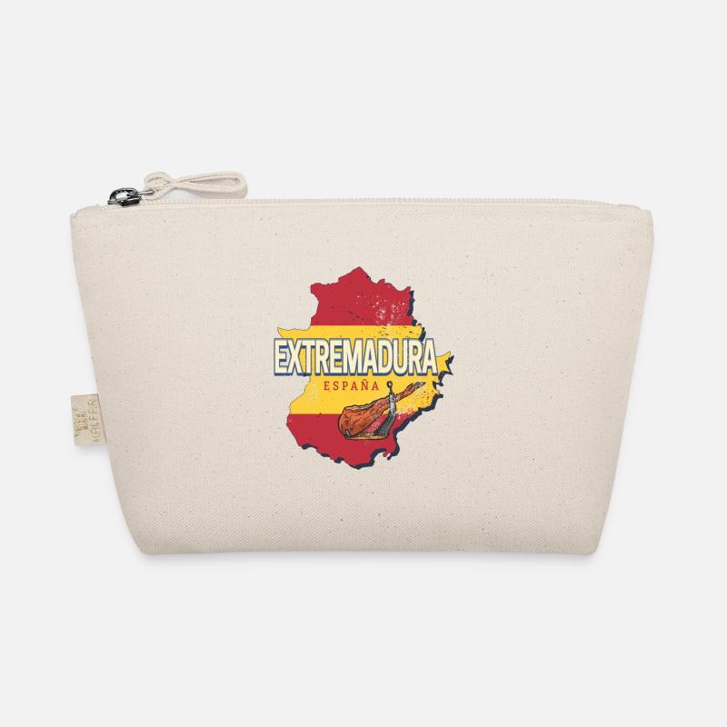 Extremadura Spain Region Map Souvenir Organic Pouch