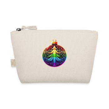 Rainbow Christmas Ball with Christmas Tree Ornament - Organic Pouch - nature - Front