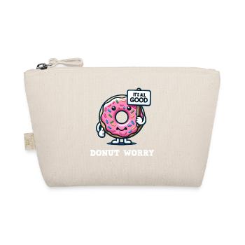 Donut Worry Cute Donut Design - Organic Pouch - nature - Front