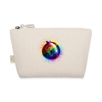 Rainbow Christmas Ball LGBTQ Christmas - Organic Pouch - nature - Front