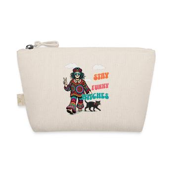 Halloween Costume Witch Lover Design - Organic Pouch - nature - Front