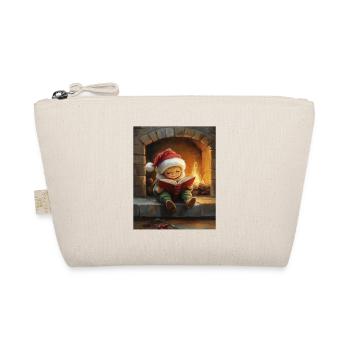 Christmas Elf Women Men Children Christmas - Organic Pouch - nature - Front