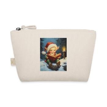 Christmas Elf Women Men Children Christmas - Organic Pouch - nature - Front