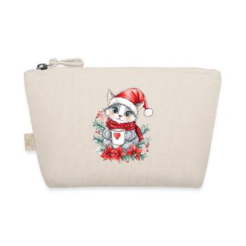 Chat Café Décoration de Noël Femmes Hommes Enfants - Trousse biologique - nature - Devant