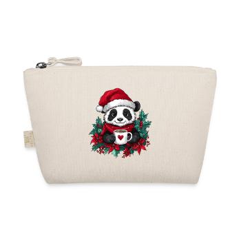 Panda Café Décoration de Noël Femmes Hommes Enfants - Trousse biologique - nature - Devant
