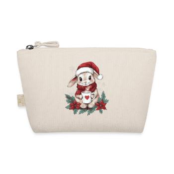Lapin Café Décoration de Noël Femmes Hommes Enfants - Trousse biologique - nature - Devant