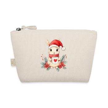 Lapin Café Décoration de Noël Femmes Hommes Enfants - Trousse biologique - nature - Devant