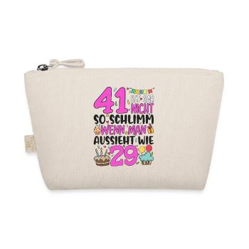 41st birthday women 41 is not so bad - Organic Pouch - nature - Front