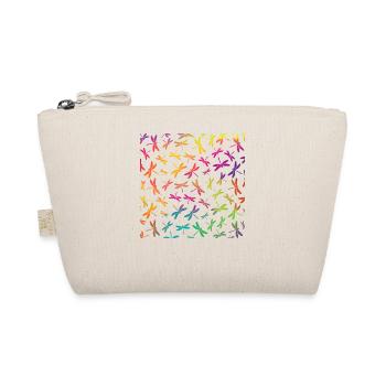 Bunte Libelle Colorful Dragonfly - Bio-Täschchen - Natur - Vorne