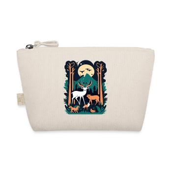 Enchanted Forest Wildlife Scene – Nature Adventure - Organic Pouch - nature - Front