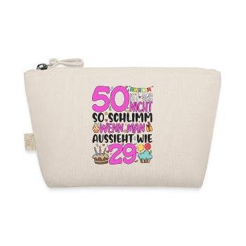 50e anniversaire Femmes 50 ans n’est pas si mal - Trousse biologique - nature - Devant