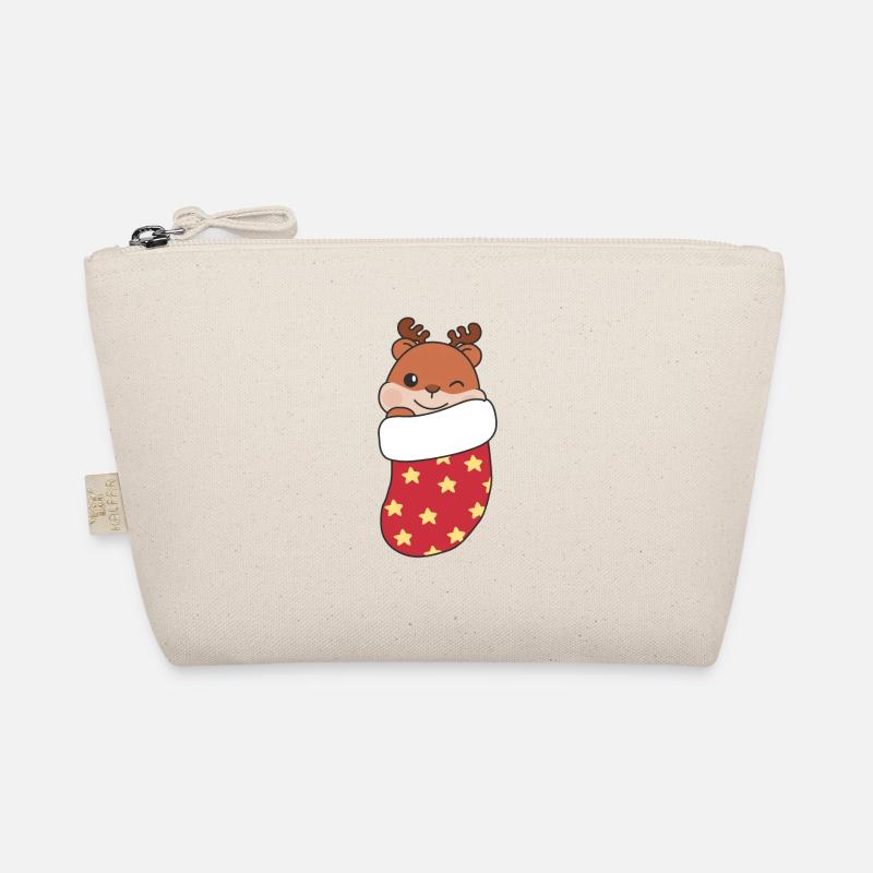 Mignon hamster en chaussette de Noël pour Noël Trousse biologique
