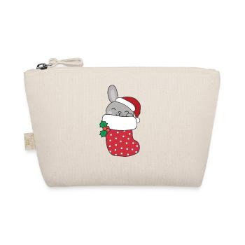 Lapins mignons en chaussette de Noël pour lapin de Noël - Trousse biologique - nature - Devant