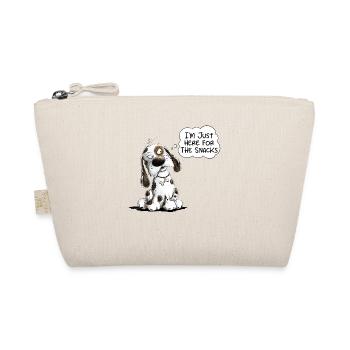 Funny Hund Spruch Snacks - Bio-Täschchen - Natur - Vorne