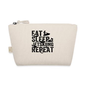 Eat Sleep Jet skiing Repeat - Funny Jetski Racing - Organic Pouch - nature - Front
