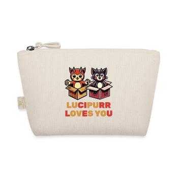 Lucipurr t’aime chats de dessin animé - Trousse biologique - nature - Devant