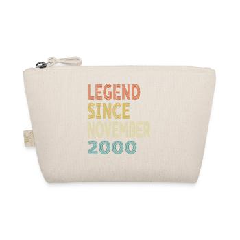 Vintage Legend Since November 2000, 24th birthday - Organic Pouch - nature - Front