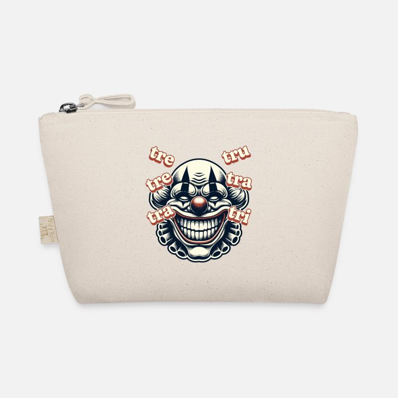 Creepy Clown With tre-tre-tra-tru Internet Meme Organic Pouch