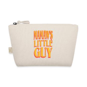 Mamaw's Little Guy Funny Grandparent Saying Design - Organic Pouch - nature - Front