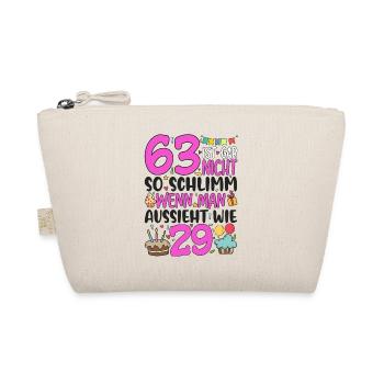 63e anniversaire femmes 63 ans n’est pas si mal - Trousse biologique - nature - Devant