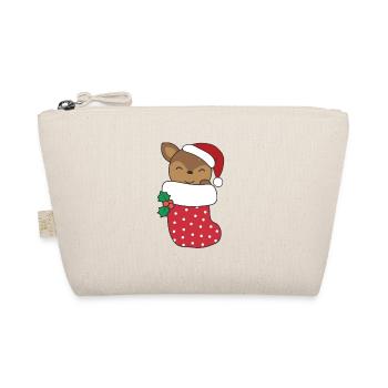 Cerf mignon en chaussette de Noël pour cerf de Noël - Trousse biologique - nature - Devant