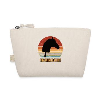 Reiten Trainingsshirt Hobby Horse Pferdekopf - Bio-Täschchen - Natur - Vorne