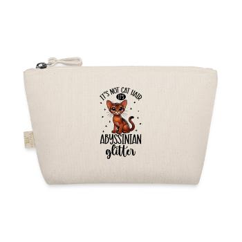 Cat Glitter - Abyssinian - Organic Pouch - nature - Front