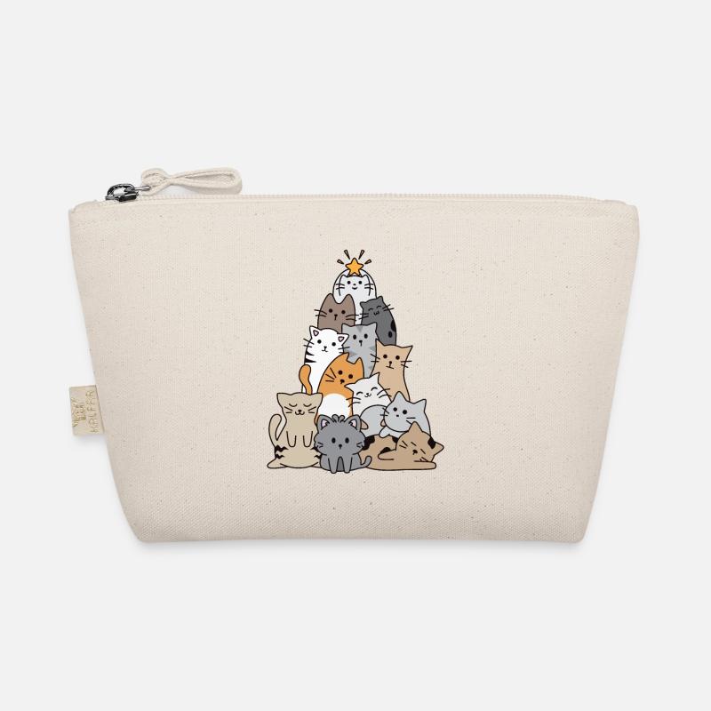 Cat Christmas Tree Organic Pouch