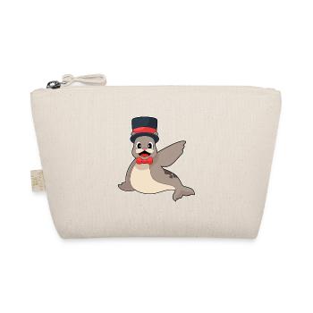 Phoque marié chapeau haut de forme mariage - Trousse biologique - nature - Devant