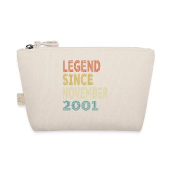 Vintage Legend Since November 2001, 23rd birthday - Organic Pouch - nature - Front