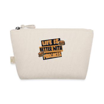 Life Is Better With Pancakes Recipes Flapjack - Organic Pouch - nature - Front