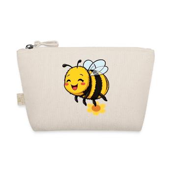 Smiling Bumblebee Flying Away - Organic Pouch - nature - Front
