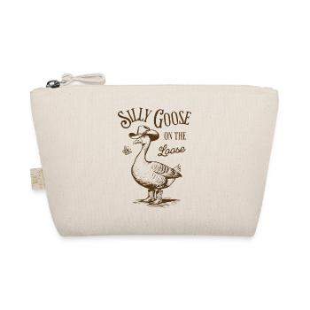 Silly Goose sur le design lâche de style vintage - Trousse biologique - nature - Devant