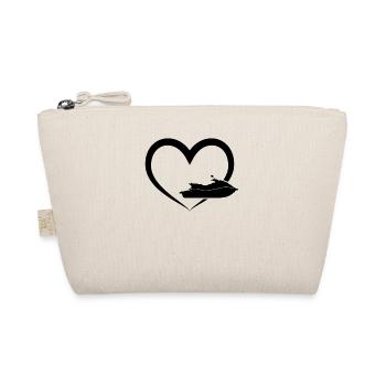 Jet Ski Heart Jet Ski Lover Jet Ski Rider - Organic Pouch - nature - Front