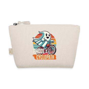 Bicycle riding ghost friend - Organic Pouch - nature - Front