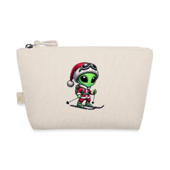Noël Alien Skier Père Noël Ski - Trousse biologique - nature - Devant