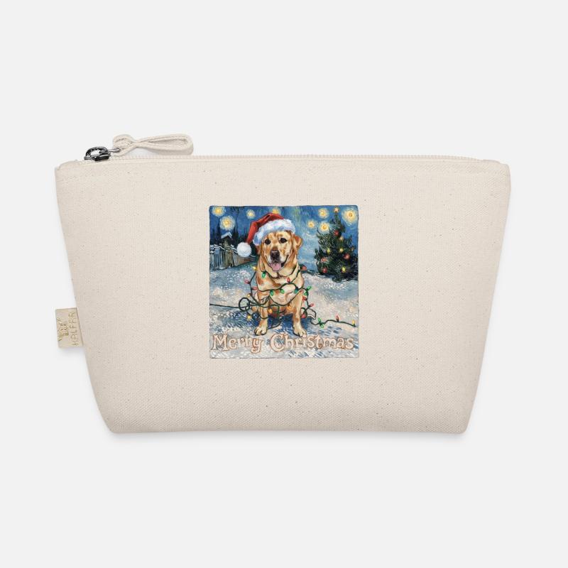 Labrador Retriever Weihnachtslichter Hund Bio-Täschchen