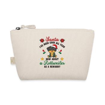 I want a Rottweiler for Christmas cute dogs - Organic Pouch - nature - Front